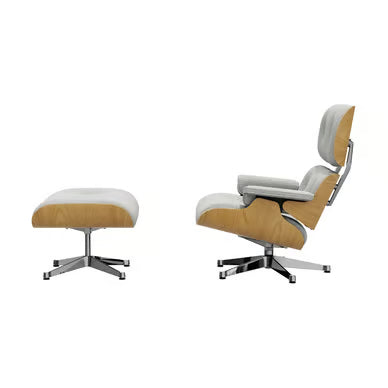 VITRA - Set fauteuil & repose-pieds Lounge Chair & Ottoman tissu / Eames (1956)